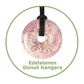Edelstenen donut hangers
