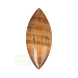 tijgeroog druppel hanger goudbruin