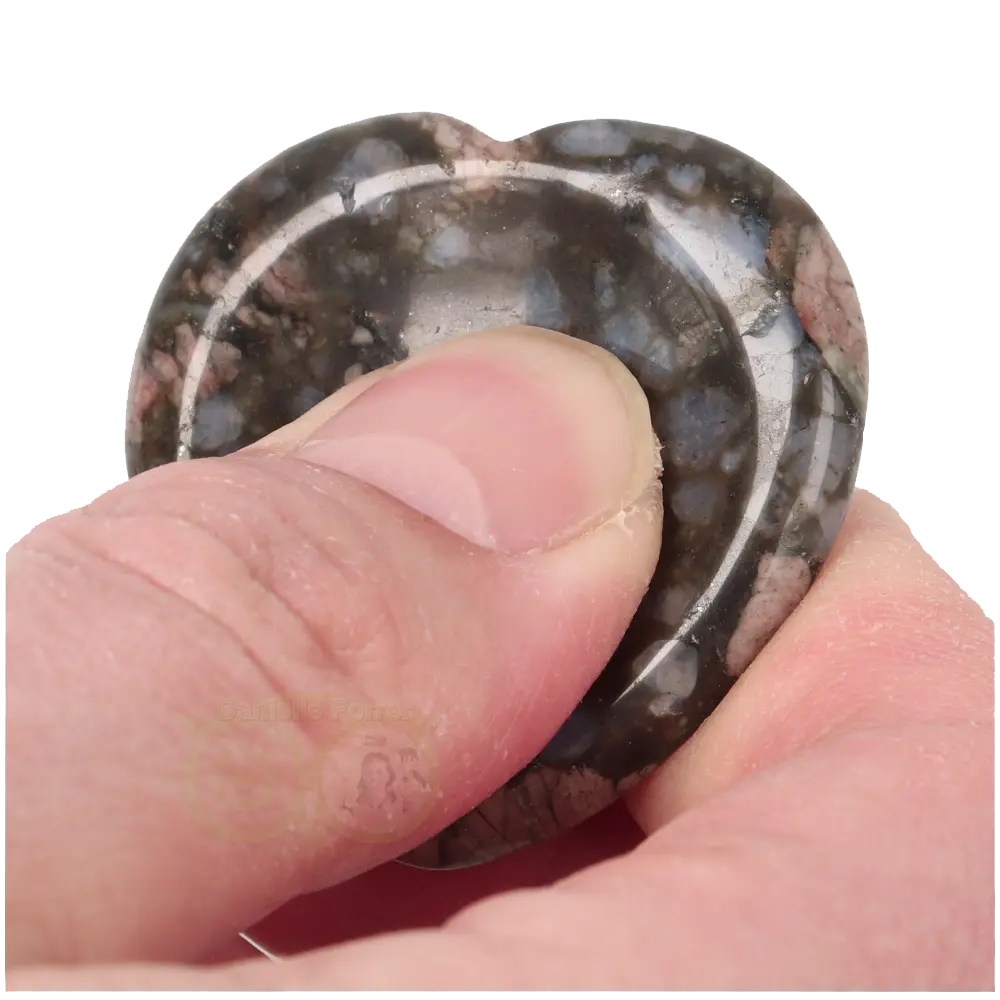 Vulkaniet 'Que Sera' hart worry stone nr. 10 - 14 gram | Edelsteen zorgensteen