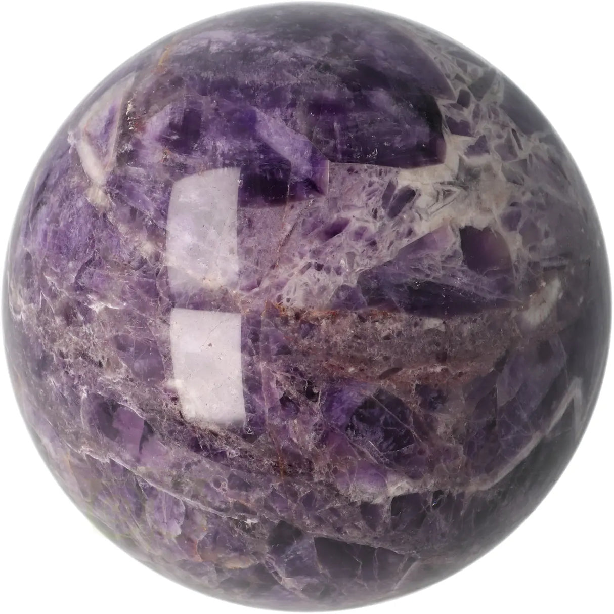 edelsteen chevron amethist bol xl