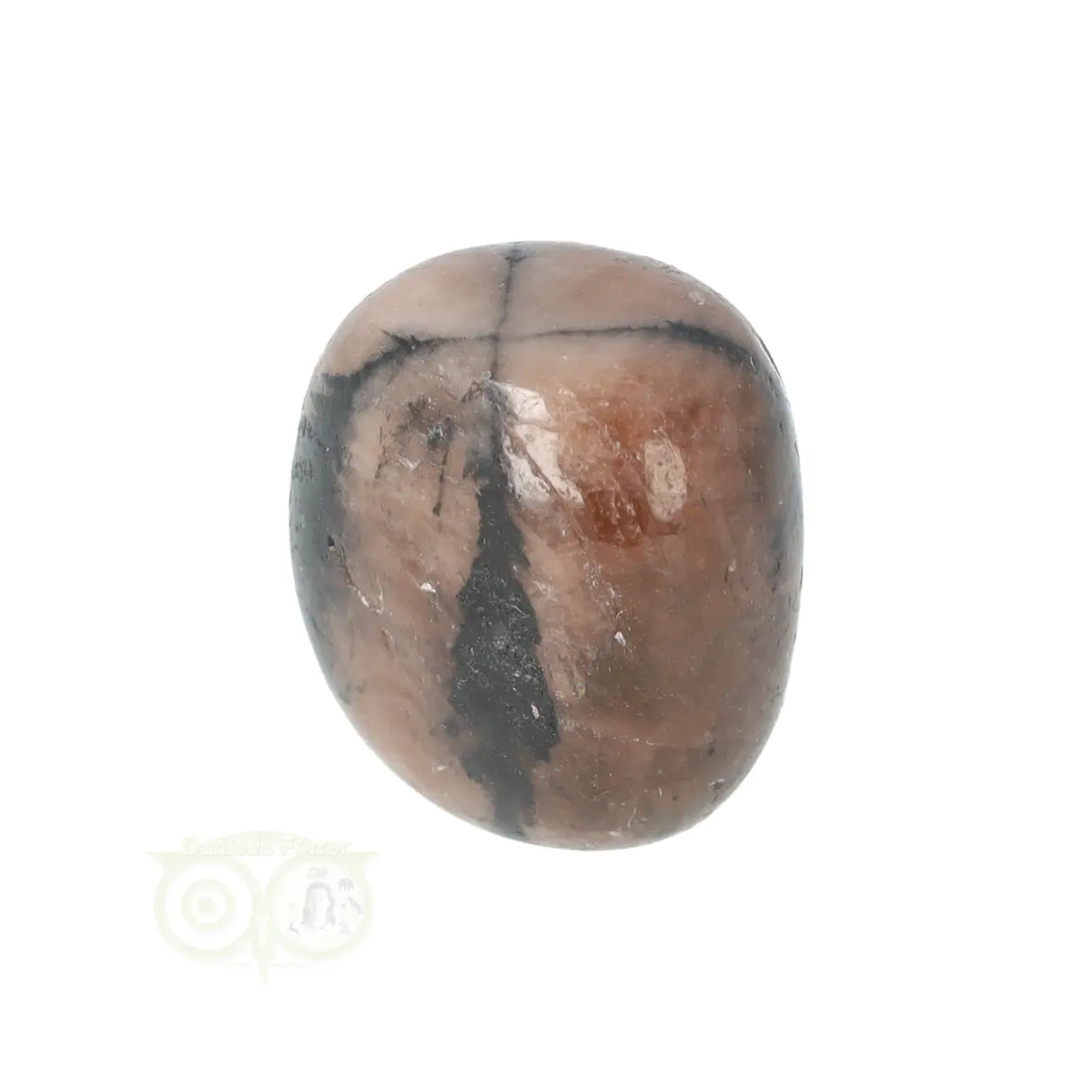 Chiastoliet ( Kruissteen ) trommelsteen nr. 20 - 19 gram | Edelsteen