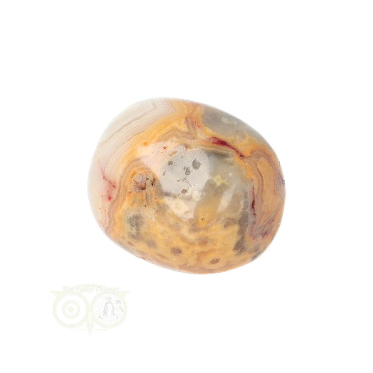Crazy Lace Agaat trommelsteen nr. 26 - 16 gram | Edelsteen