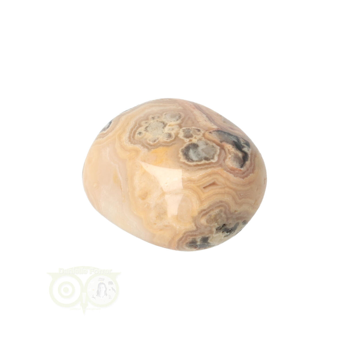 Crazy Lace Agaat trommelsteen nr. 8 - 17 gram | Edelsteen