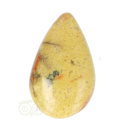 Groene opaal hanger 3,5 cm – druppelvormige edelsteen met zachte groene tinten