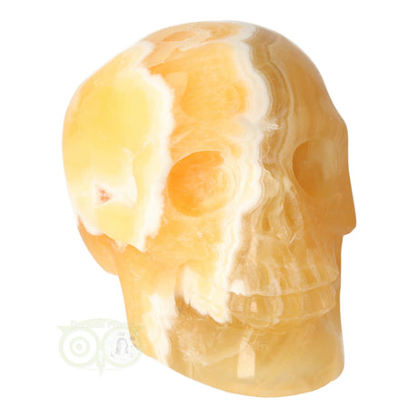Calcite skull 438 grams