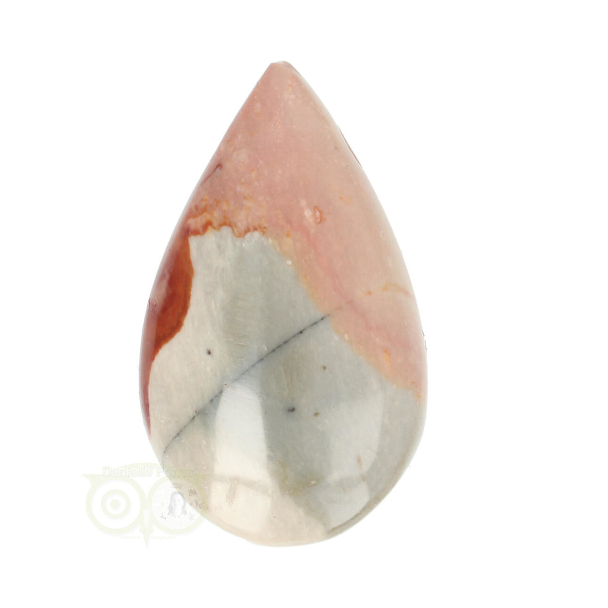 Polychromer Jaspis-Tropfenanhänger Nr. 36