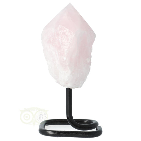 Rozenkwarts punt Brazilië – ruwe edelsteen generator met zachte roze tint