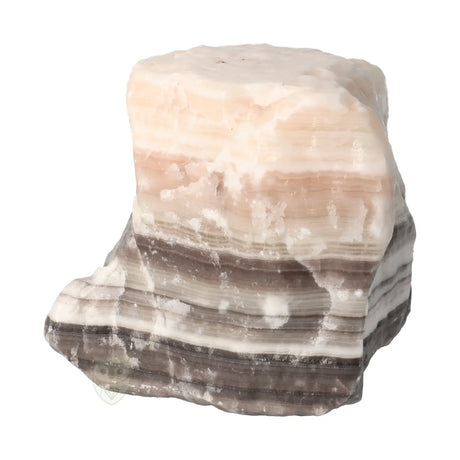 Zebra calciet Ruw brok nr. 4 - 3.08 kg | Edelsteen Mexico