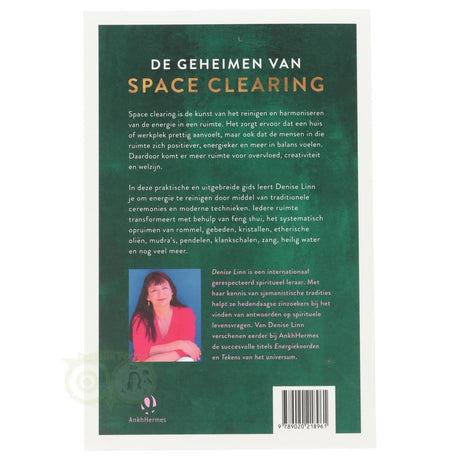 De geheimen van space clearing - Denise Linn - achterkant boek paperback – Webshop Danielle Forrer