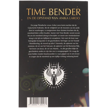 Time Bender & de opstand van Anika Laroo - Tijn Touber - achterkant boek paperback – Webshop Danielle Forrer