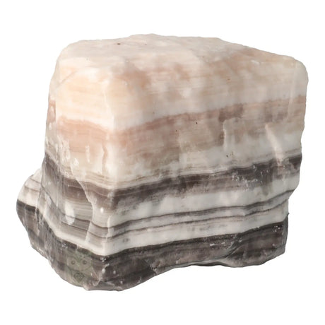 Zebra calciet Ruw brok nr. 4 - 3.08 kg | Edelsteen Mexico