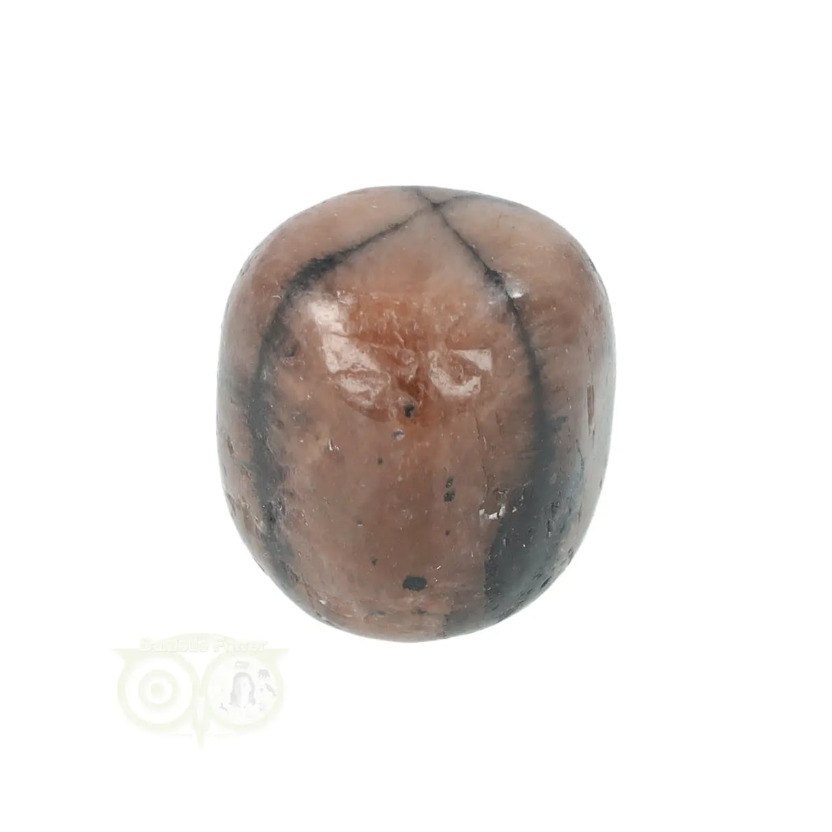 Chiastoliet ( Kruissteen ) trommelsteen nr. 20 - 19 gram | Edelsteen