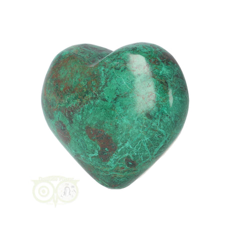 Chrysocolla hart nr 14 uit Peru – edelstenen hart van 96 gram