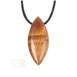 Tigerauge oval-tropfen Anhänger Nr. 15 | Edelsteinschmuck