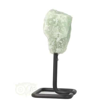 Groene kwarts ruwe brok op standaard nr 6 – edelsteen van 13 cm hoog