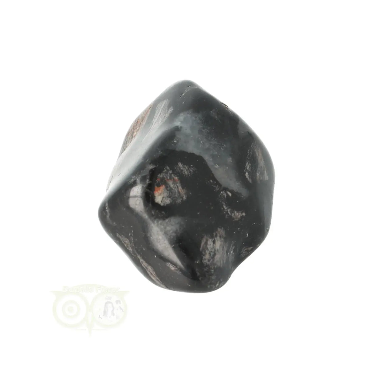 Jaspis Zilverblad trommelsteen nr. 17 - 24 gram | Edelsteen