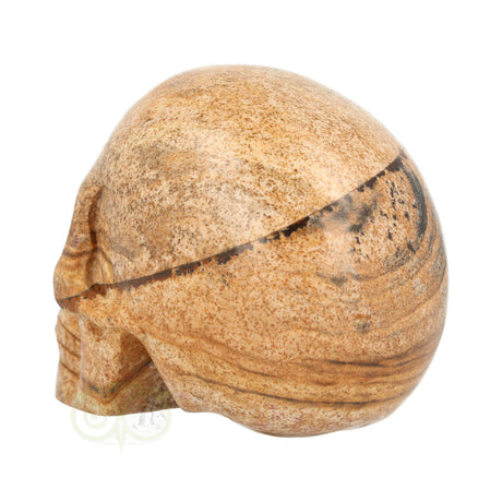 Landschaps jaspis schedel nr. 154 – 305 gram | Edelsteen skull