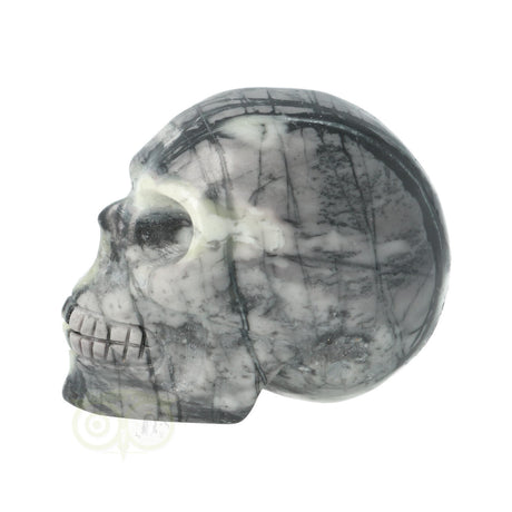 edelsteen skull jaspis carving