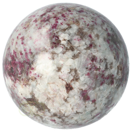 Rubbeliet bol nr. 30 – schuin aanzicht – roze paarsrode tinten – Webshop Danielle Forrer