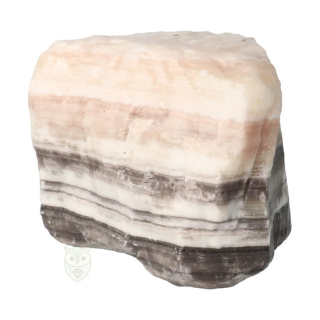 Zebra calciet Ruw brok nr. 4 - 3.08 kg | Edelsteen Mexico