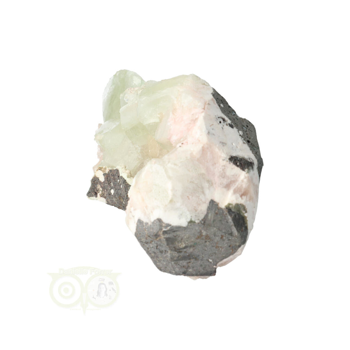 Apophyllit mit Stilbit-Cluster Nr. 25