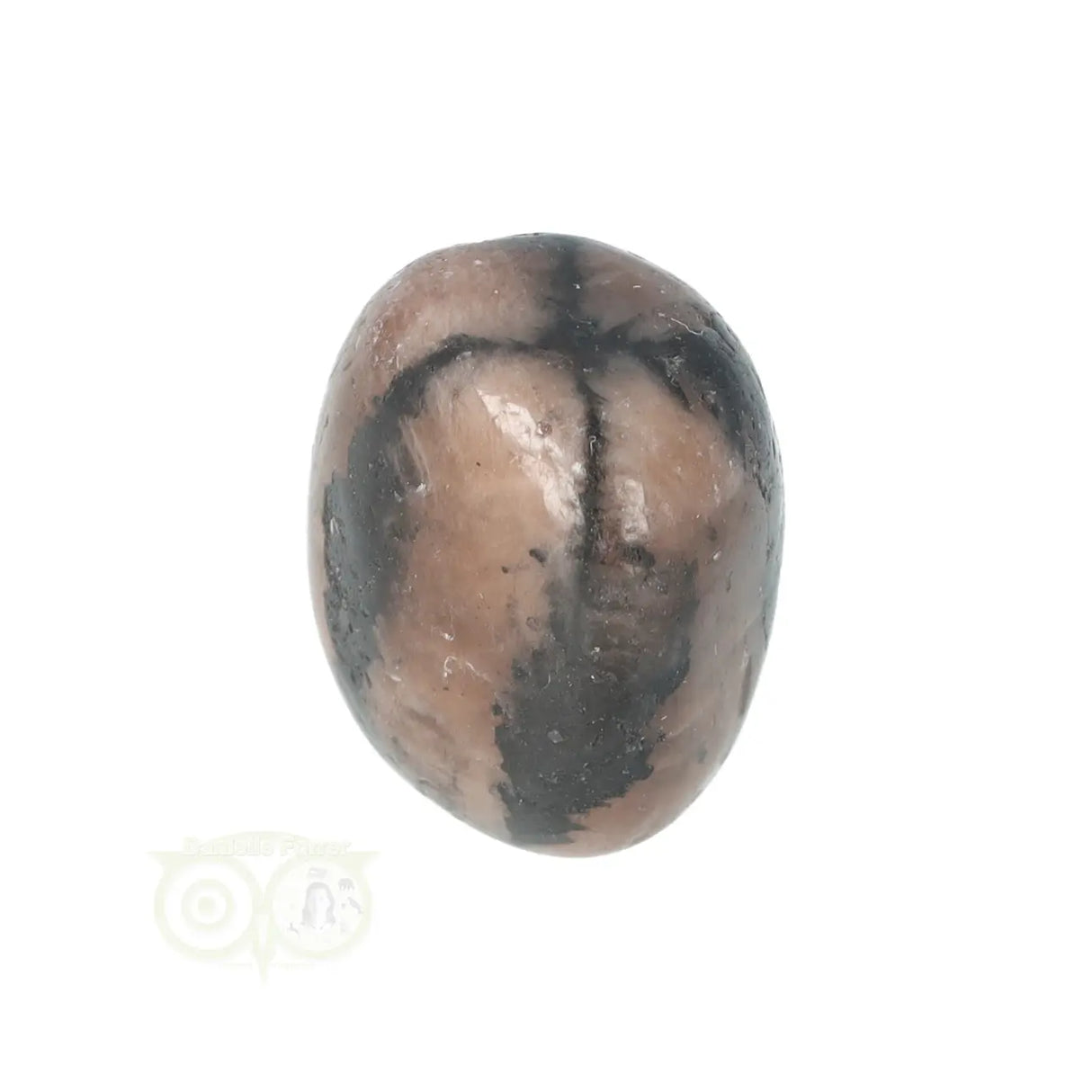 Chiastoliet ( Kruissteen ) trommelsteen nr. 20 - 19 gram | Edelsteen