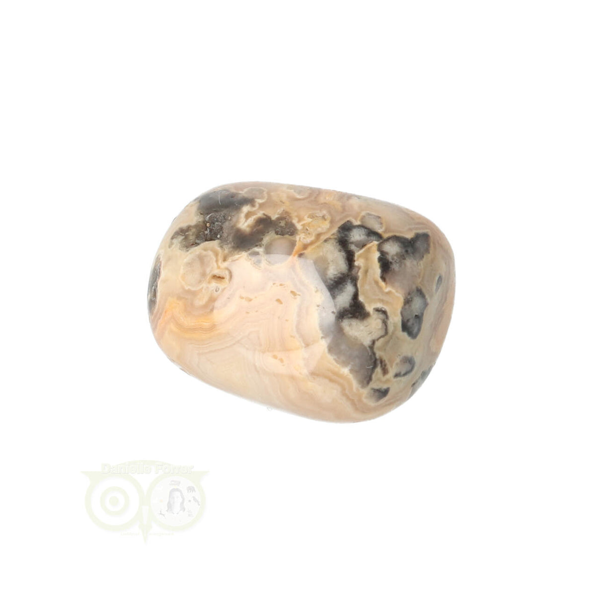 Crazy Lace Agaat trommelsteen nr. 8 - 17 gram | Edelsteen