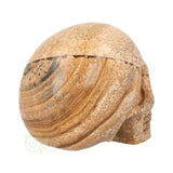 Landschaps jaspis schedel nr. 154 – 305 gram | Edelsteen skull