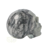 edelsteen skull jaspis carving