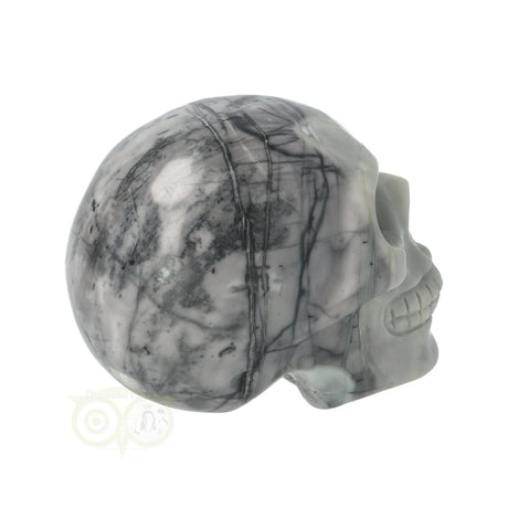 edelsteen skull jaspis carving