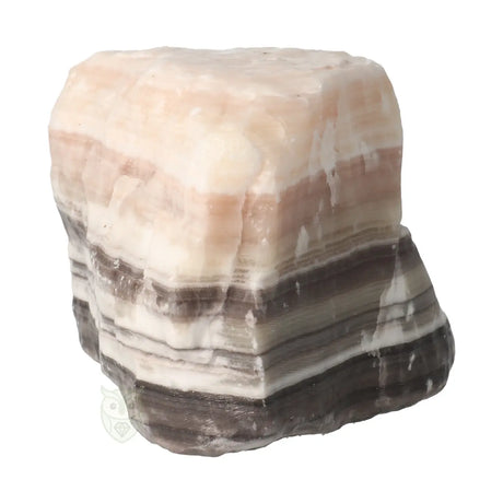 Zebra calciet Ruw brok nr. 4 - 3.08 kg | Edelsteen Mexico