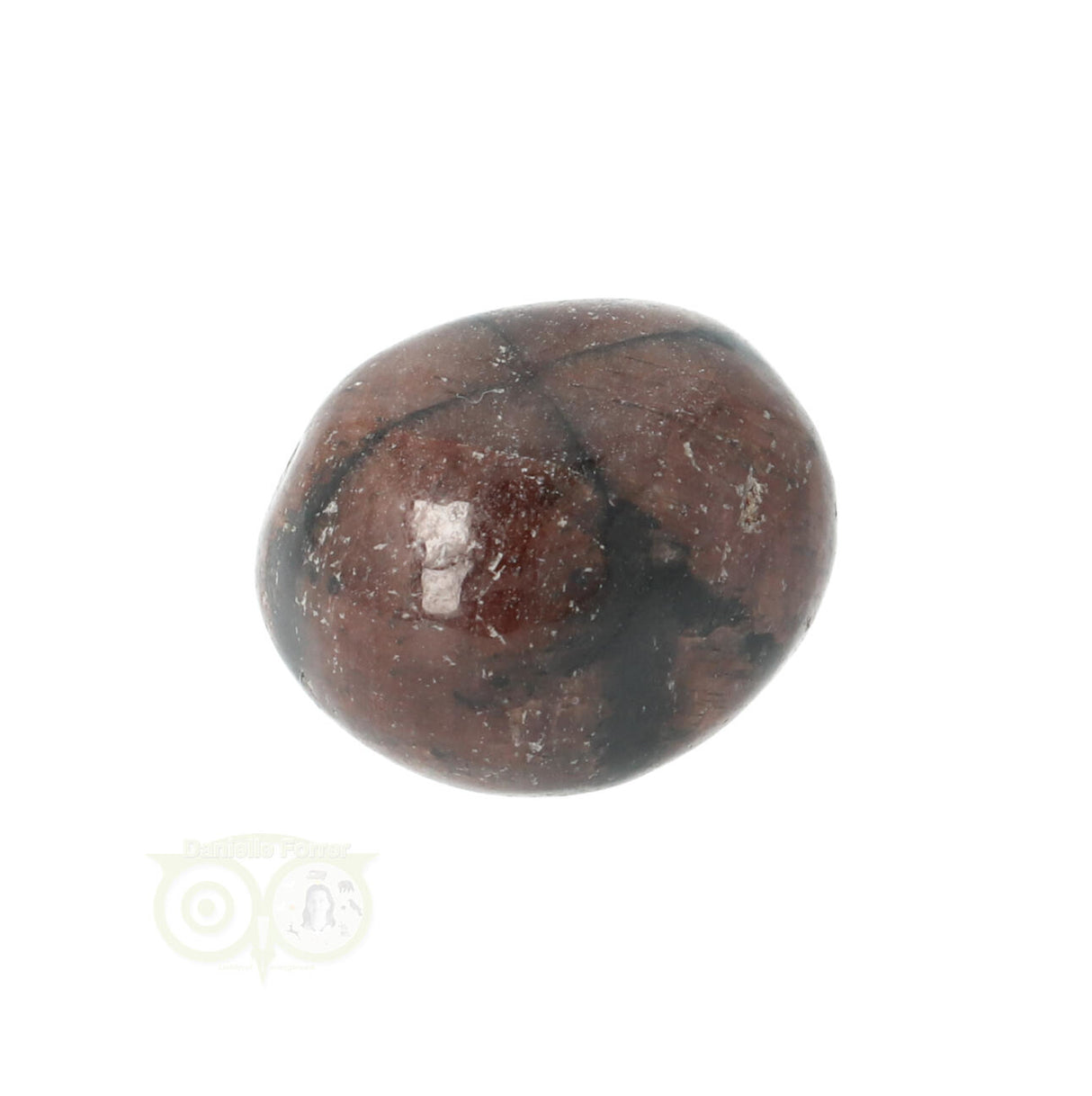 Chiastolith (Kreuzstein) Trommelstein Nr. 10
