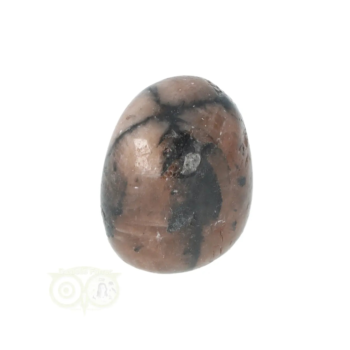 Chiastoliet ( Kruissteen ) trommelsteen nr. 20 - 19 gram | Edelsteen