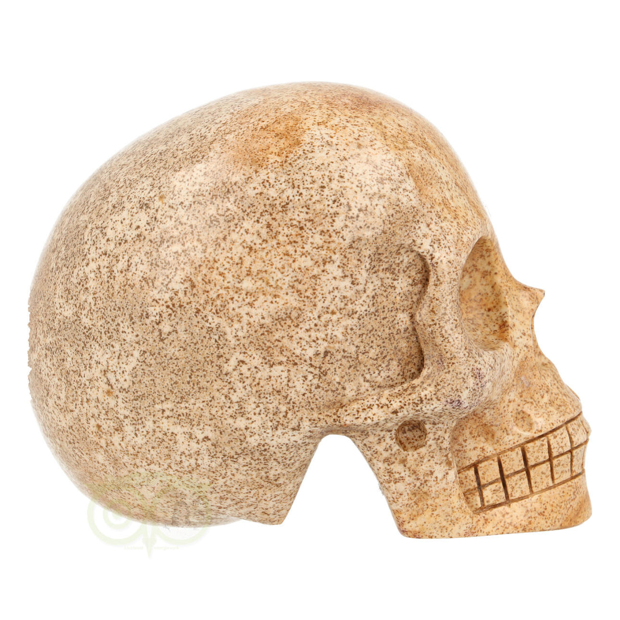 Landschaps jaspis schedel nr. 79 – 291 gram | Edelsteen skull