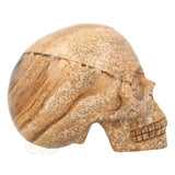 Landschaps jaspis schedel nr. 154 – 305 gram | Edelsteen skull
