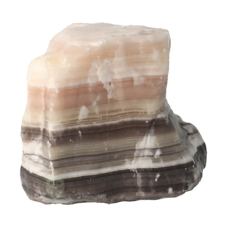Zebra calciet Ruw brok nr. 4 - 3.08 kg | Edelsteen Mexico