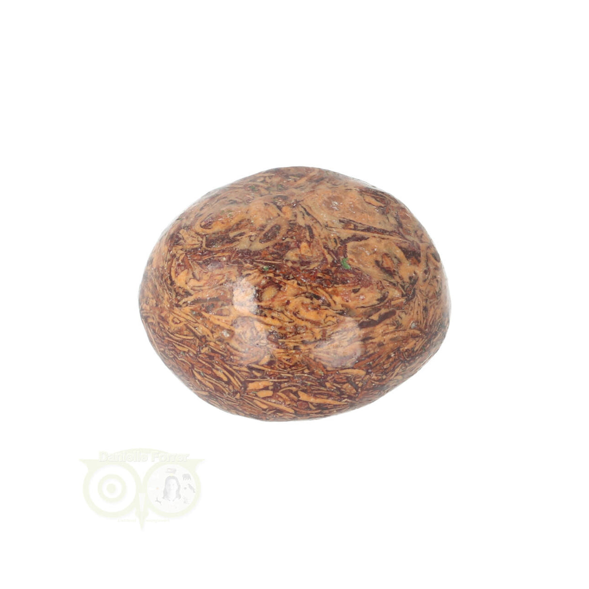 Coquina Jaspis trommelsteen nr. 11 - 22 gram | Edelsteen