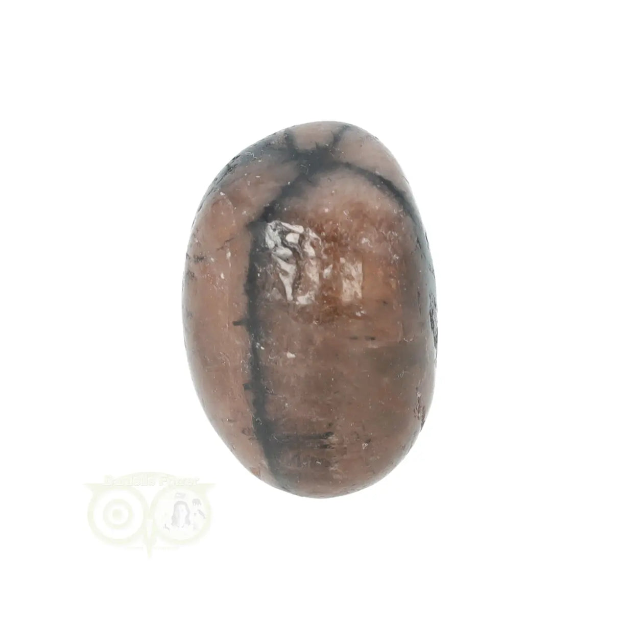Chiastoliet ( Kruissteen ) trommelsteen nr. 20 - 19 gram | Edelsteen