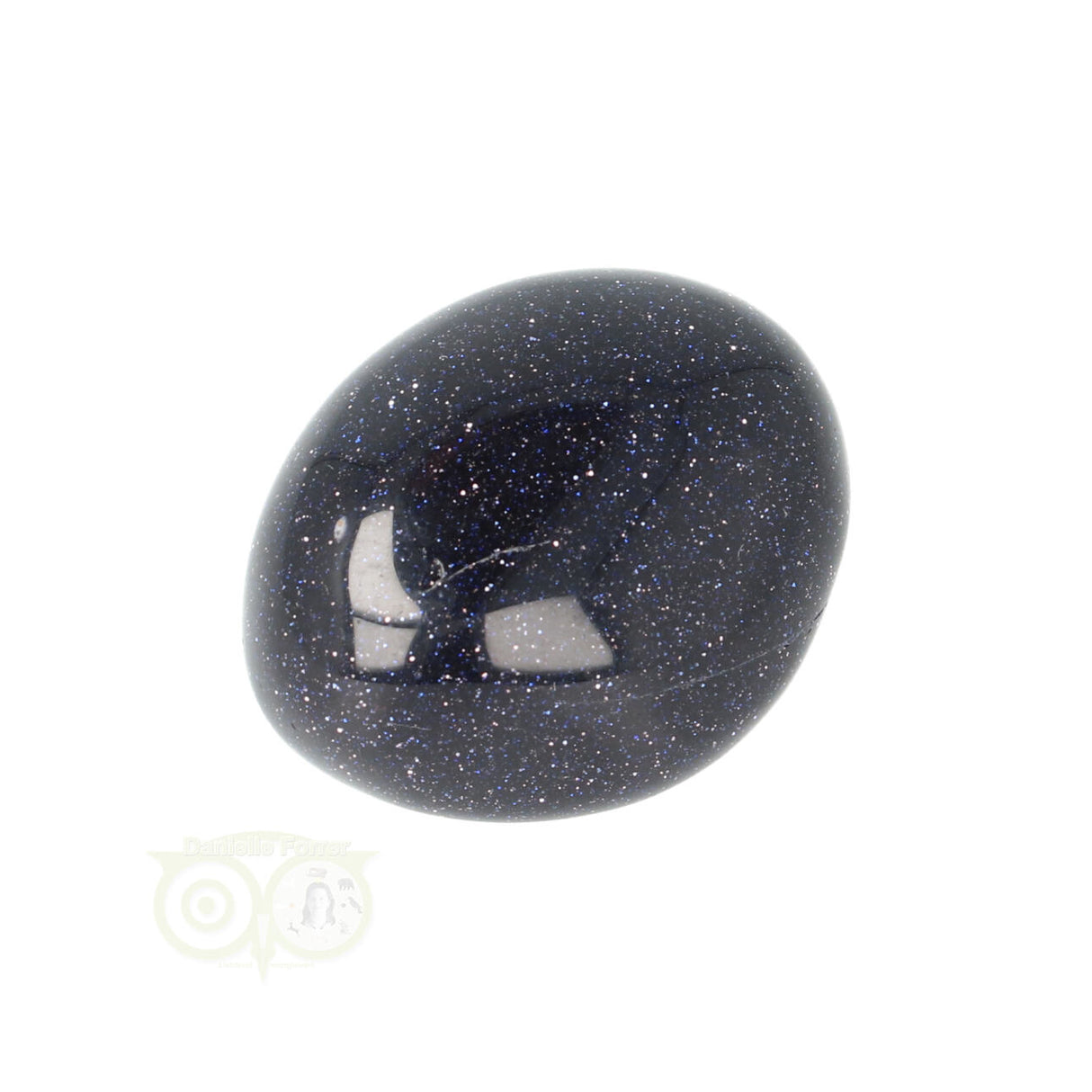 Goldstone Blue (Goldfluss) Trommelstein Nr. 14