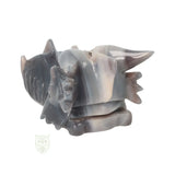 Agaat drakenschedel nr. 508 – 822 gram | Edelstenen schedel