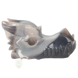 Agaat drakenschedel nr. 508 – 822 gram | Edelstenen schedel
