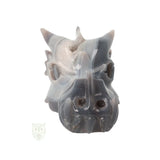 Agaat drakenschedel nr. 508 – 822 gram | Edelstenen schedel