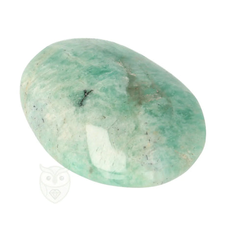 Amazoniet steen handsteen 57 gram met lichtgroene kleur