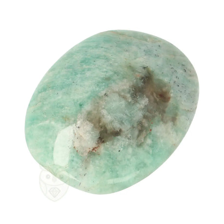 Edelstenen handsteen amazoniet 57 gram met natuurlijke glans