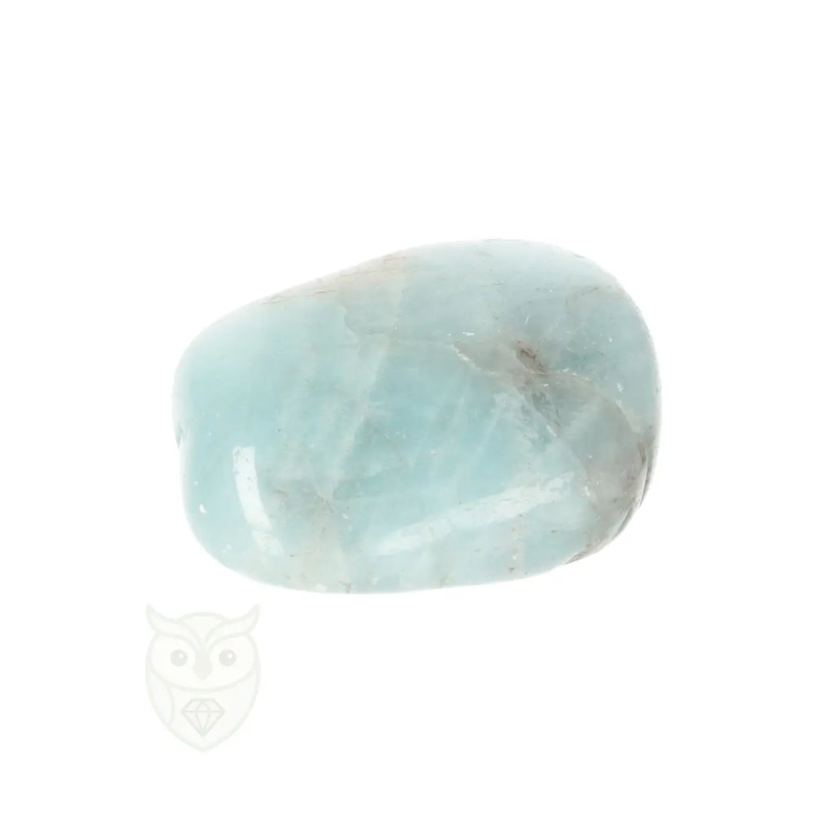 Aquamarijn ( Beryl ) knuffelsteen nr. 100 - 24 gram | Edelsteen