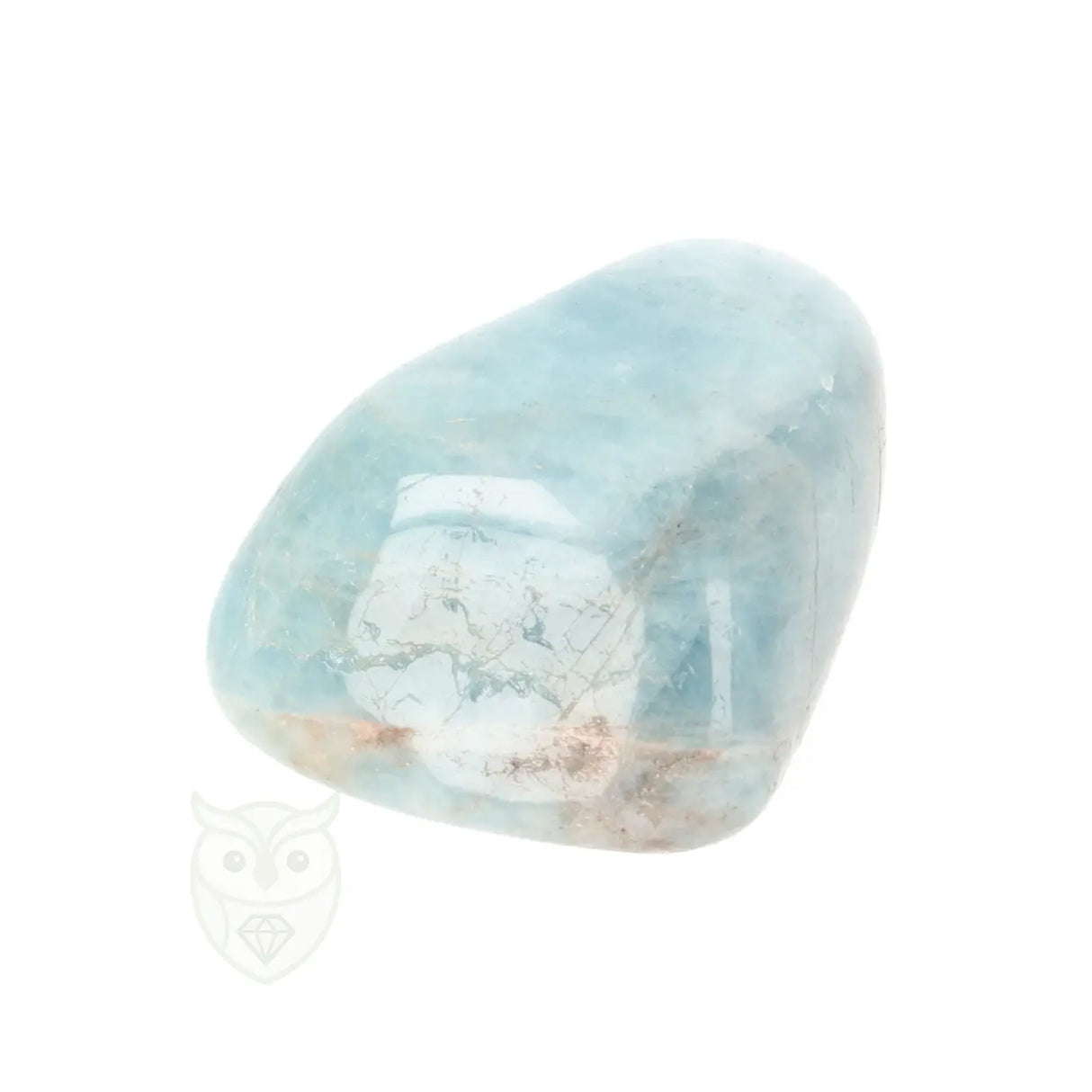 Aquamarijn ( Beryl ) knuffelsteen nr. 98 - 24 gram | Edelsteen