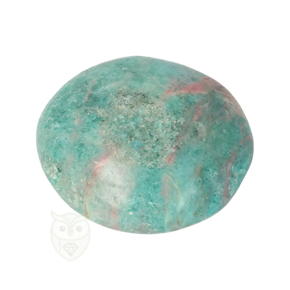 Blue Apatite Palm Stone No. 85 - 75 grams - Madagascar | Gemstone