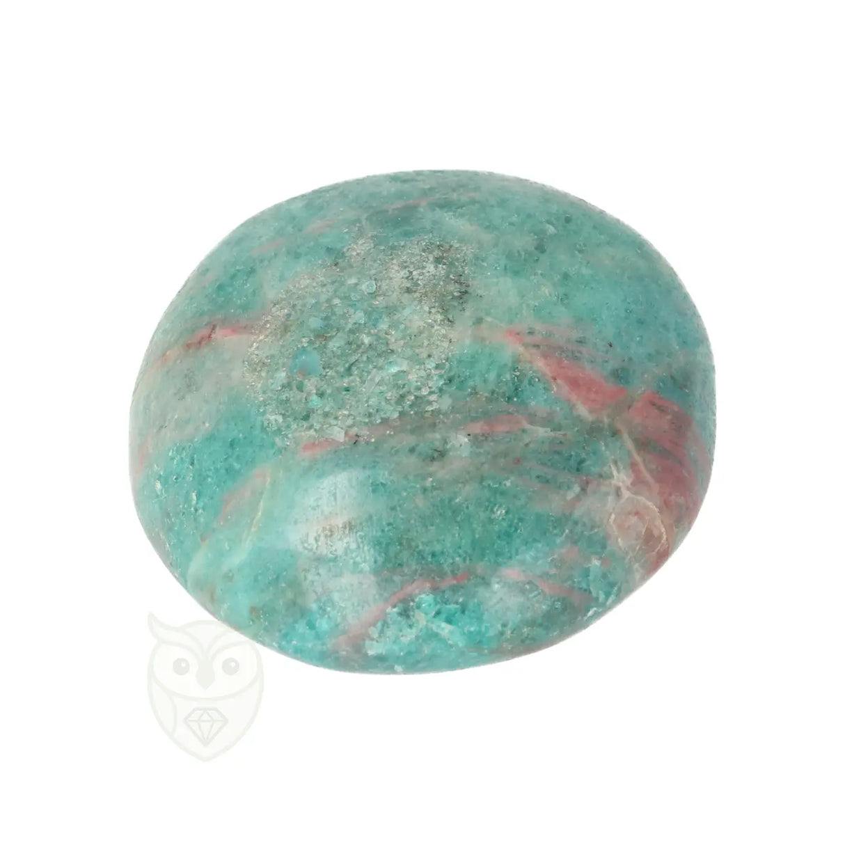 Blue Apatite Palm Stone No. 85 - 75 grams - Madagascar | Gemstone