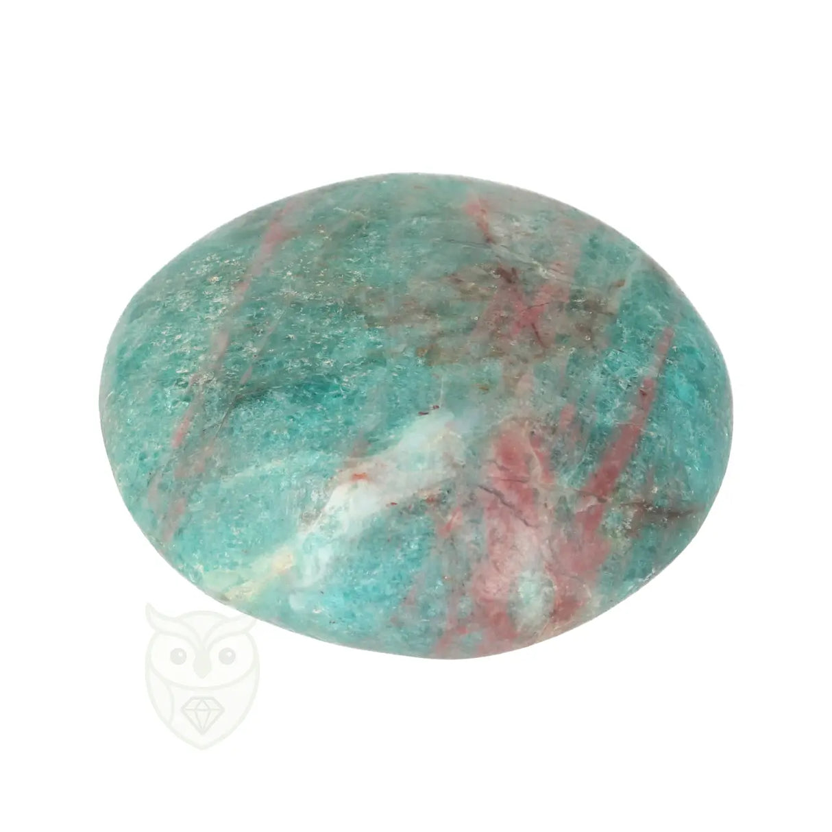 Blue Apatite Palm Stone No. 85 - 75 grams - Madagascar | Gemstone