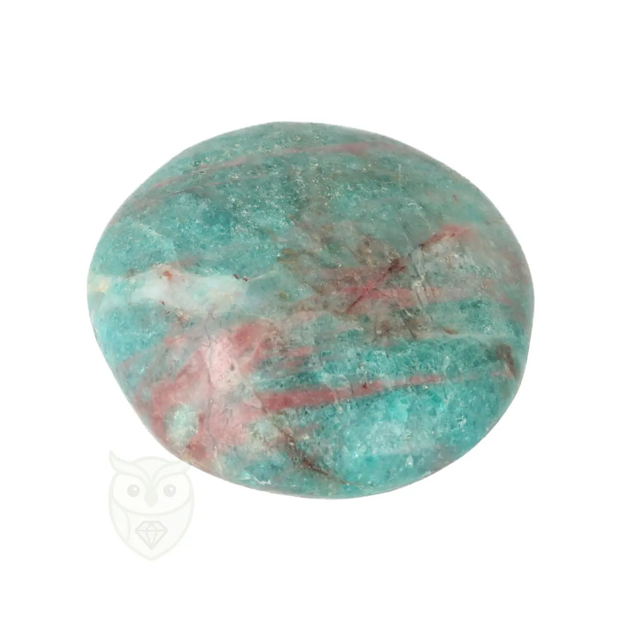 Blue Apatite Palm Stone No. 85 - 75 grams - Madagascar | Gemstone